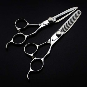 Ciseaux de Coupe de Cheveux, Ciseaux de Salon de Coiffure en Acier de 6 Pouces Coupe de beauté Coupe de Cheveux de Coiffeur C...