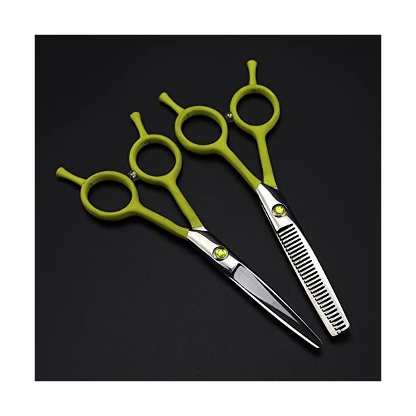 Ciseaux De Coiffeur Ciseaux De Coupe De Cheveux, 5 Pouces Professionnel Japon 440c Jaune Ciseaux Maquillage Coupe Cheveux Cis