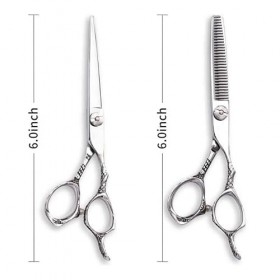 Ciseaux De Coiffeur Ciseaux De Coupe De Cheveux, 6 Pouces Salon Professionnel Outils De Coupe De Cheveux Amincissement Coupe 