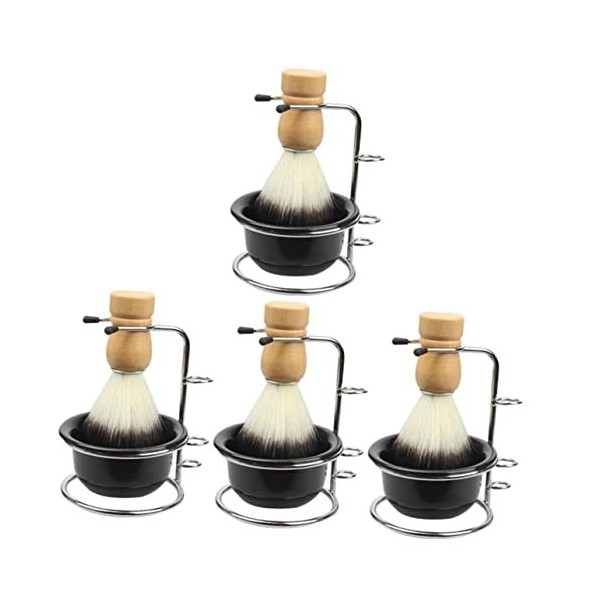 FRCOLOR 5 Ensembles Mousse À Raser Bol Voyage Ensemble Voyage Crème À Raser Crème À Raser Pour Hommes Tasse À Raser Avec Supp