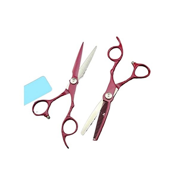 GUANGGUANG Ylingling Store JP 440c Acier 6 Rose Red Cipeaux Coupes Coupe Haircut Hurber Barber Outils Cou Casse-cisaillers