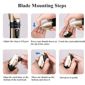 YFFTTKD Ensemble doutils de Coupe de Cheveux, Tondeuse à Cheveux 3 Heures de Temps de Charge 1200mAh 3W avec ABS pour Magasi