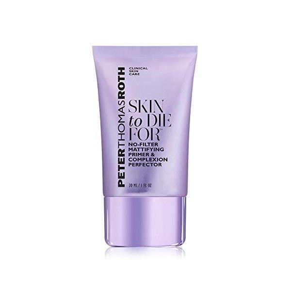 Peter Thomas Roth  Roth Skin To Die For No Filter Mattifying Primer And Perfector Bouchon doreille, 4 cm, Noir Black 