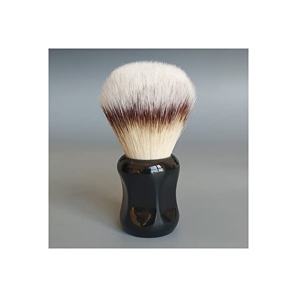 WWWFZS Brosse de Rasage de Cheveux synthétiques Douce poignée en résine par Brosse de Rasage Faite à la Main pour Homme Rasag