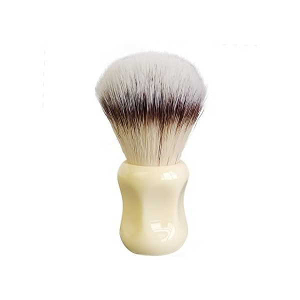 WWWFZS Brosse de Rasage de Cheveux synthétiques Douce poignée en résine par Brosse de Rasage Faite à la Main pour Homme Rasag