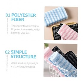 Zerodeko 16 Pièces Longue Serviette De Bain Gant De Toilette Exfoliant Serviette De Gommage du Serviette Exfoliante De Bain S