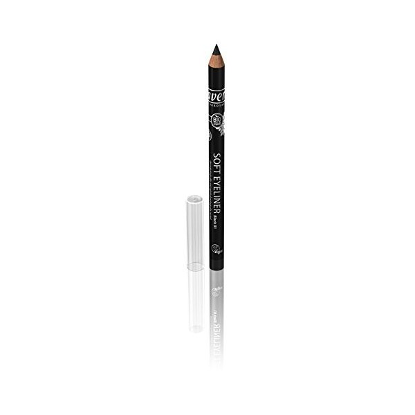 lavera eye-liner doux - Soft Eyeliner - Black 01 - précise et délicate - vegan - Cosmétiques naturels - Make up - Ingrédients