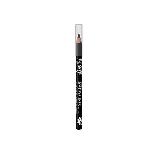 lavera eye-liner doux - Soft Eyeliner - Black 01 - précise et délicate - vegan - Cosmétiques naturels - Make up - Ingrédients