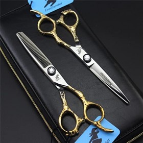 KOAIEZ Ciseaux de Coiffure de Coiffure de Salon Professionnel de 6,0 Pouces, de Cisaillement de Cisaillement de Coiffeur de C