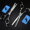 KOAIEZ 6,0 Pouces Ensemble De Ciseaux De Barbier en Acier Inoxydable Professionnel, Outils De Cisaillement De Barbier De Coup