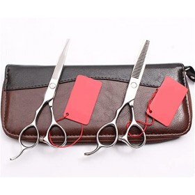 Barber Shop Silver Cutting Scissors Thinning Shears Professional Hair Scissors Styling Tool Couleur: Yin D 55N Yin T 55yy 