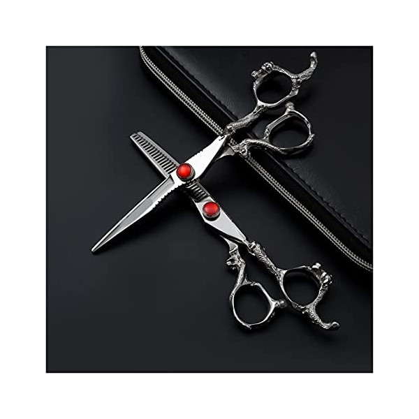 Salon Hair Cutting Scissors Coiffure Professional Hair Scissors Thinning Shear Barber Scissors Haircut Anti-slip Couleur : C