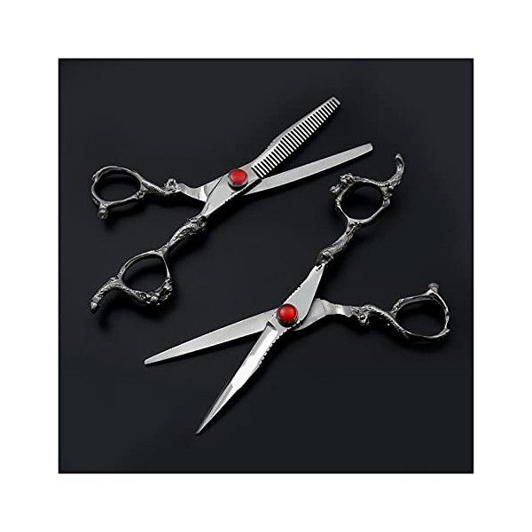 Salon Hair Cutting Scissors Coiffure Professional Hair Scissors Thinning Shear Barber Scissors Haircut Anti-slip Couleur : C