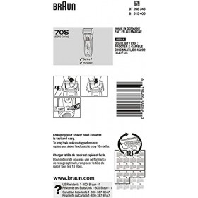 Braun Series 7 Pulsonic 70S 9000 Series Cassette Replacement, Pack of 2