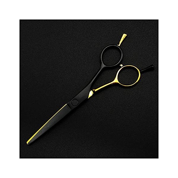 Ciseaux de coiffure dorés et noirs de 14 cm pour coupe de cheveux, ciseaux de coiffure, ciseaux de coiffure, ciseaux de coupe