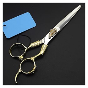 Ciseaux pour coupe de cheveux, ciseaux de barbier de 6 pouces, or vintage, ciseaux de coiffure, ciseaux de coiffure amincissa