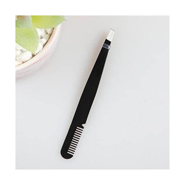 VANGLI Tweezers Stainless Eyebrow Tweezers Brush Comb Eyelashes Extension Double Eyelids Clip