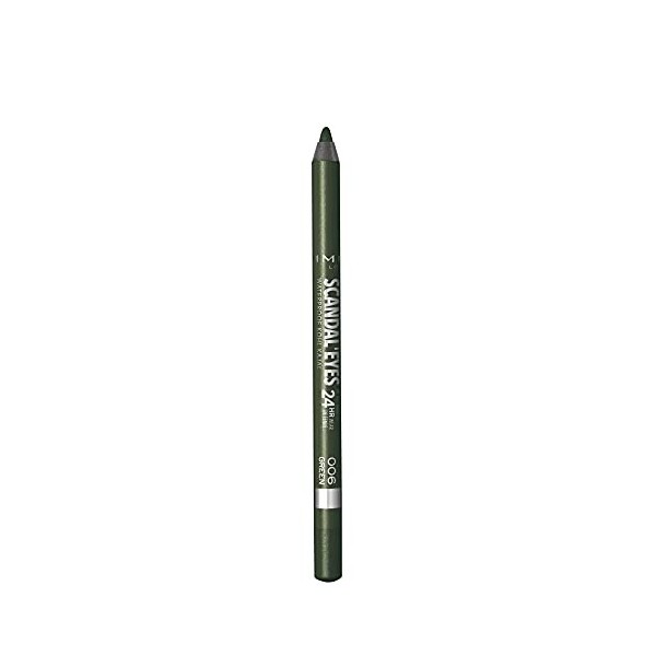 Rimmel - Crayon Khôl Scandaleyes Waterproof - Couleur intense - Texture Douce - 001 Black - 1,3gr