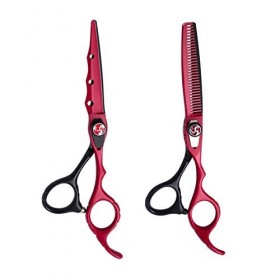 Ensemble de ciseaux de coiffeur, salon de coupe de cheveux amincissement des cheveux ciseaux de coiffure ensemble de ciseaux 