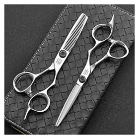 Ensemble de ciseaux de coiffure professionnels de 6,0 pouces, ciseaux de coiffure, ciseaux amincissants, ciseaux plats, cisea