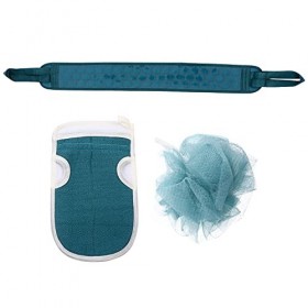1 Set Rondelle avec Gant Douche Luffa Bain Salle de Bain - Boule Maison Pratique Dos Hôtel Corps Gant Gants Pouf Peau for Réc
