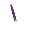 VANGLI Tweezers 1PC Eyebrow Tweezer Stainless Steel Slanted Eye Brow Clips Removal Makeup Tools Random Color Color : Purple 