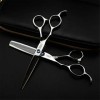 Ciseaux amincissants professionnels, ciseaux de coiffure professionnels haut de gamme pour gauchers Premium 5,5" Ensemble de 