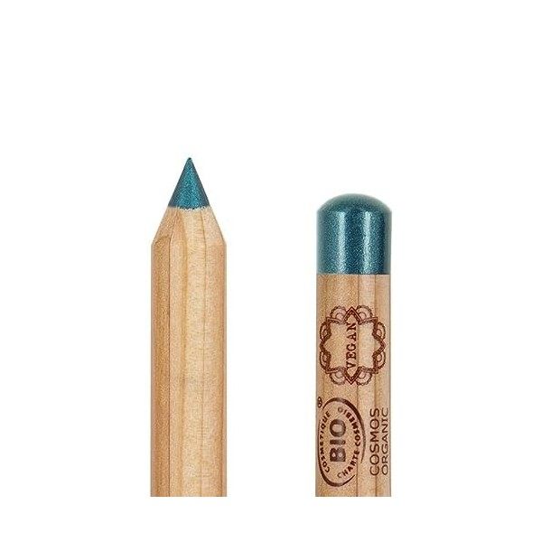 Crayon Yeux Bio N°10 - Glitter Blue - Boho Green Make-Up Maquillage vegan cosmetique