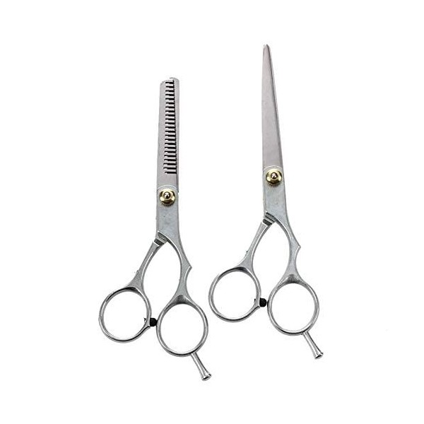 XiYou Ciseaux de Coupe de Cheveux Coupe, 2 pièces en Acier pour Coiffeur Coupe de Cheveux et Ciseaux à effiler Coiffure Coiff