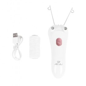 minkissy 3 Pièces Visages Épilateur Visage Coton Fil Épilateur Indolore Visage Filetage Épilation Électrique Épilateur Pour F