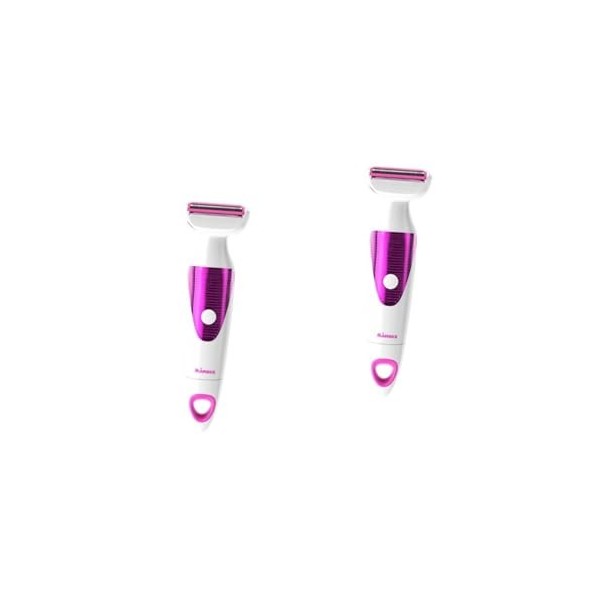 minkissy 2 Pièces Épilateur Rasoir Rasoir De Sourcils Sourcil Shaper Femmes Épilateur Coupe Des Sourcils Miss Rasoir Violet