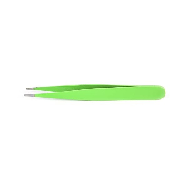 VANGLI Tweezers Stainless steel cute green new professional female hair loss eyebrow tweezers beauty makeup tools Color : Gr