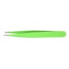 VANGLI Tweezers Stainless steel cute green new professional female hair loss eyebrow tweezers beauty makeup tools Color : Gr