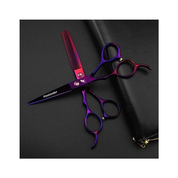 Ciseaux Coiffure Ciseaux De Coiffure For Gaucher 6,0 ", Ciseaux De Coiffeur Coupe Et Amincissement Des Cheveux Parfait For Le