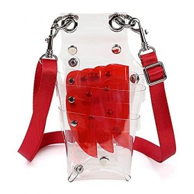 QULACO Ins Transparent Ciseaux Sac pour Coiffure Coiffeur Coiffeur Ciseaux Cisaille Coiffeur Taille Titulaire Cas Sac Unique 