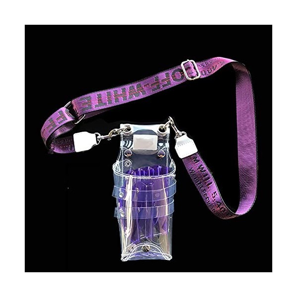 QULACO Ins Transparent Ciseaux Sac pour Coiffure Coiffeur Coiffeur Ciseaux Cisaille Coiffeur Taille Titulaire Cas Sac Unique 