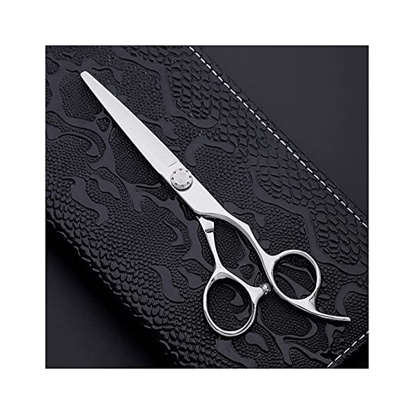 NC Ciseaux de Coiffure Professionnels de 6 Pouces, Ciseaux de Coupe de Cheveux de styliste, Coupe Plate, Outils de Coiffeur C