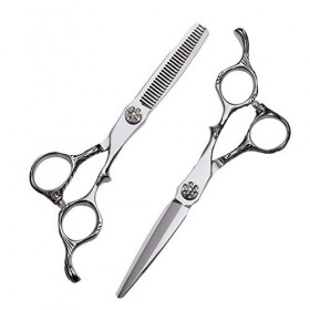 Ciseaux De Coupe De Cheveux Coiffure, 6.0" Ciseaux Professionnel Salon Coiffure Set, Toilettage En Acier Inoxydable Dilution 