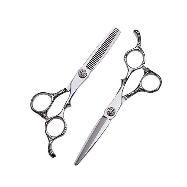 Ciseaux De Coupe De Cheveux Coiffure, 6.0" Ciseaux Professionnel Salon Coiffure Set, Toilettage En Acier Inoxydable Dilution 