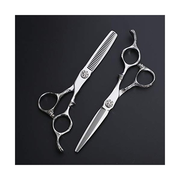 Ciseaux De Coupe De Cheveux Coiffure, 6.0" Ciseaux Professionnel Salon Coiffure Set, Toilettage En Acier Inoxydable Dilution 