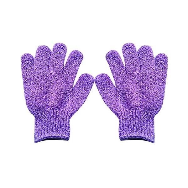 INGVY Gants de nettoyage forme crème exfoliante massage du dos coton hydratant pour la peau couleur : argent 