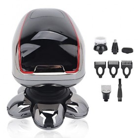 6D Portable Multifonctionnel Rasoir Électrique 5 en 1 Multifonctionnel Rechargeable Rasoir Lumière Tête Rasoir Tondeuse Beaut