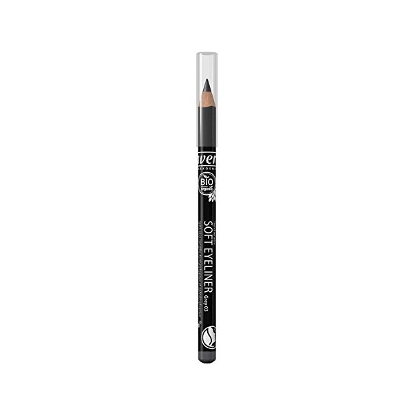 lavera eye-liner doux - Soft Eyeliner- Grey 03 - précise et délicate - vegan - Cosmétiques naturels - Make up - Ingrédients v