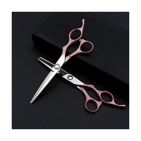 Professionnel Ciseaux de coiffure haut de gamme 6,0 pouces personnalité Droitière Set 440C Barber Scissor Texture Dilution Ci