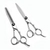 LUCHONG Ciseaux De Coiffure Set 6.0" Outil Inoxydable Salon Professionnel Netteté Bord Robuste Et Durable Dents Ciseaux Plat 