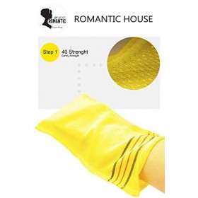 ROMANTIC HOUSE Serviette exfoliante extra viscose, gant de toilette pour le corps, rayonne, 100% spa, gants Italie, élimine l