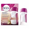 VEET Lot de 4 Kits Epilation Roll-On électrique + recharge de 50ml EasyWax™