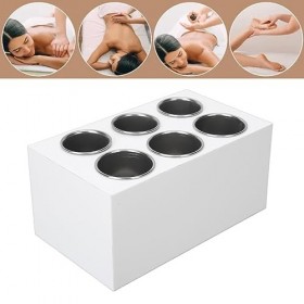 Réchauffeur Dhuile de Massage à 6 Compartiments pour Bouteille en Verre de 30 à 50ml, écran LED, Contrôle de la Température,