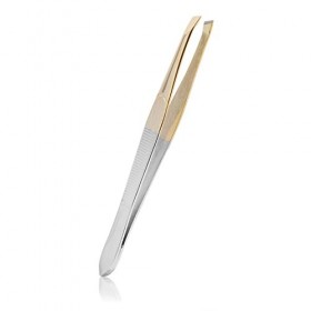 VANGLI Tweezers 1PCS Eyebrow Tweezers Facial Hair Removal Clip Stainless Steel Flat Slant Tip Eyebrow Eyelash Makeup Tweezer 