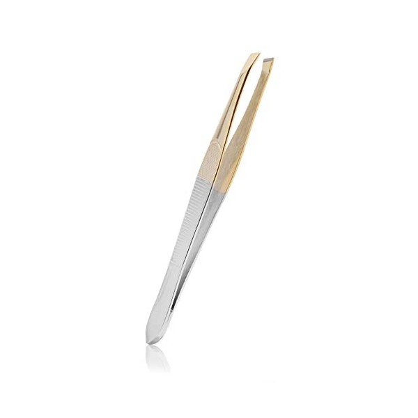 VANGLI Tweezers 1PCS Eyebrow Tweezers Facial Hair Removal Clip Stainless Steel Flat Slant Tip Eyebrow Eyelash Makeup Tweezer 